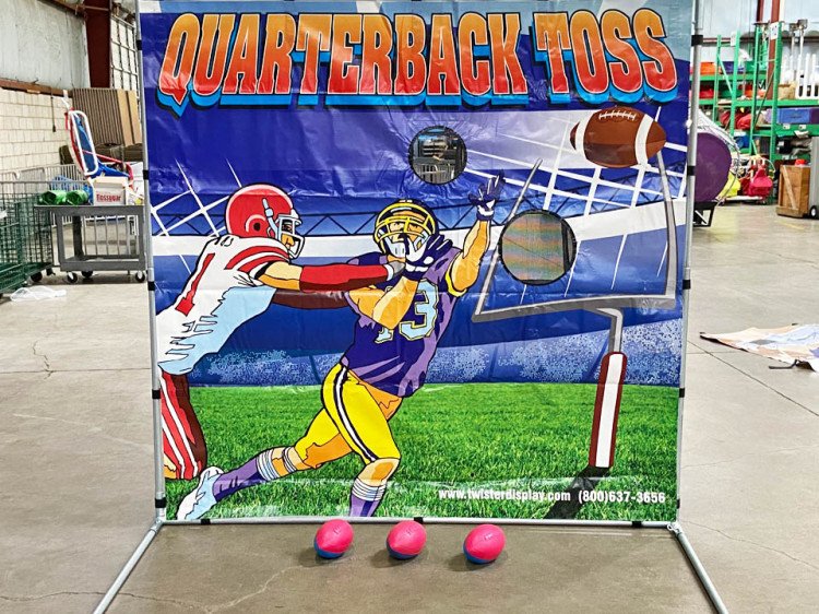 Football Toss Frame Game