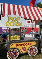 Popcorn Carnival Cart with Awning