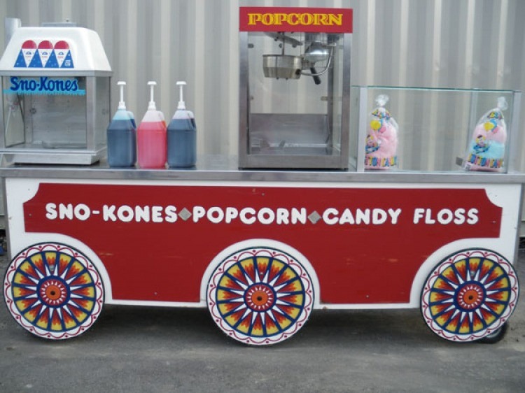 9' Carnival Cart (includes 3 machines) 9' Carnival Cart (includes 3 machines)