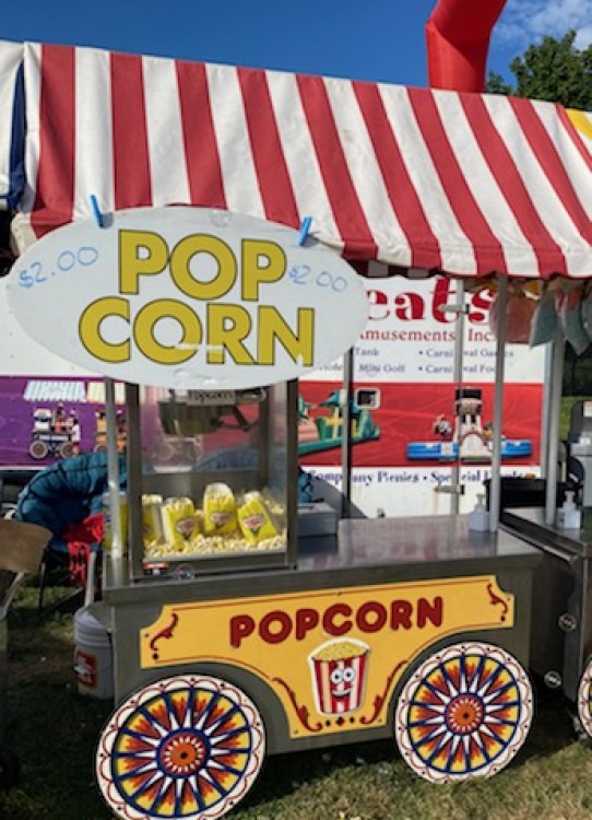 Popcorn Carnival Cart with Awning Popcorn Carnival Cart with Awning