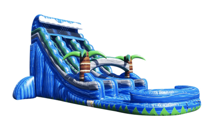 24FT TALL TROPICAL WATERSLIDE 24FT TALL TROPICAL WATERSLIDE