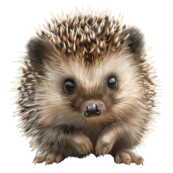 Mini Petting Zoo Party Package cute hedgehog animal sticker adorable and realistic hedgehog illus 1 Mini Petting Zoo Party Package