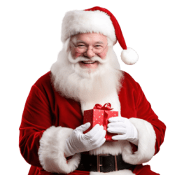 Santa pngtree portrait of happy santa claus at his room at home near png 1 Santa