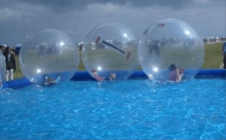 Water balls with pool Water balls with pool